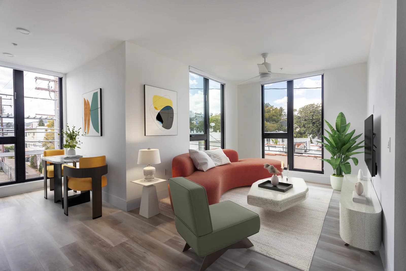 Virtual staging after transformation
