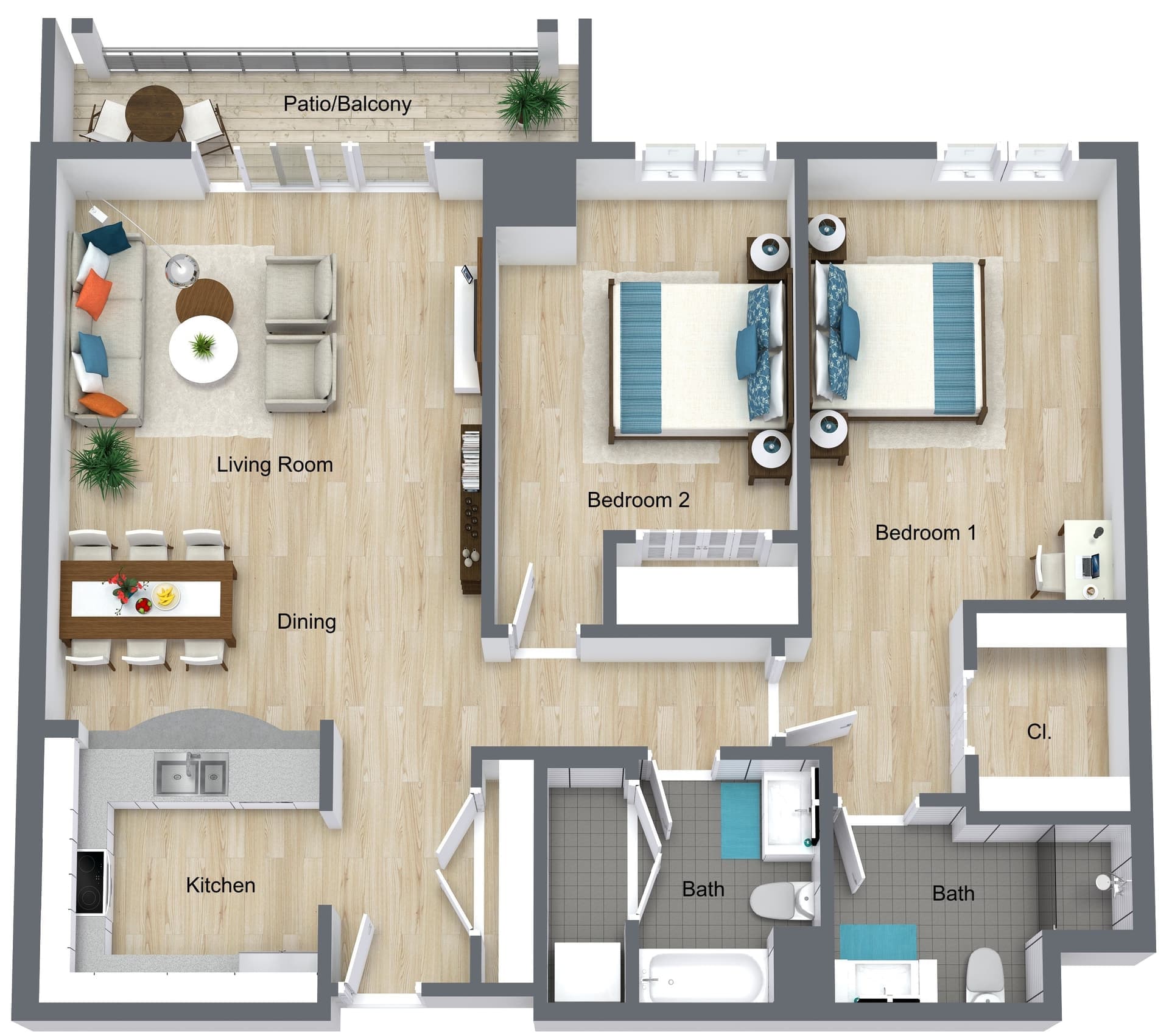 3D floor plan